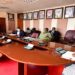 Speaker Kadaga(R) in a meeting with the directors of the sugar companies