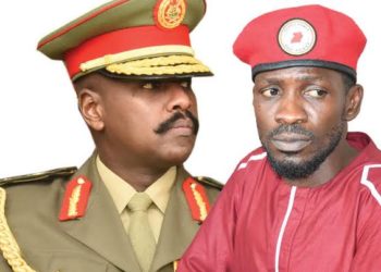 Gen Muhoozi and Bobi Wine