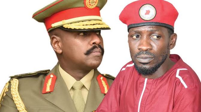 Gen Muhoozi and Bobi Wine
