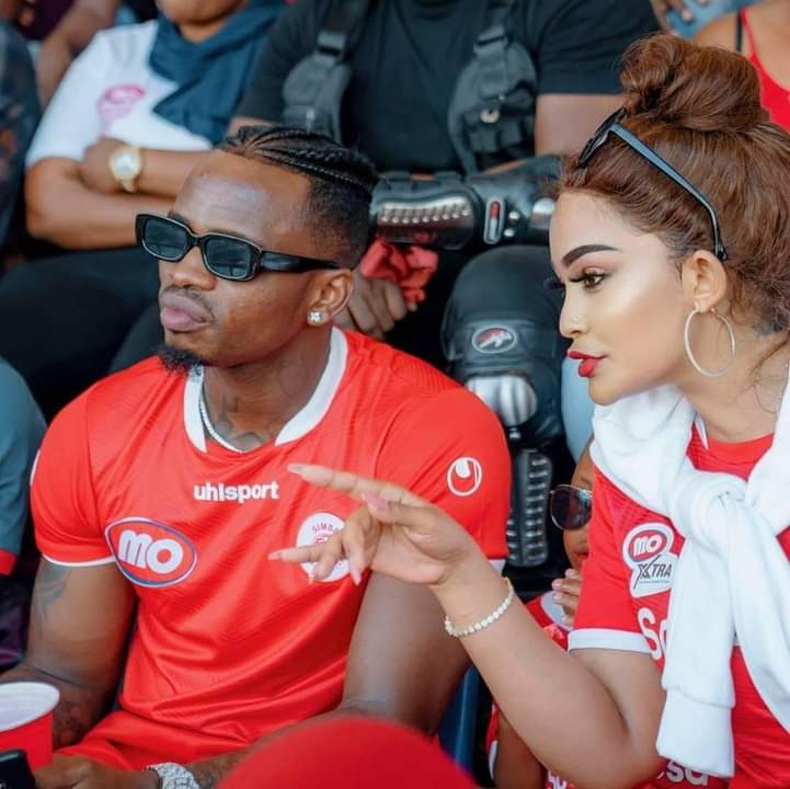 Diamond Platnumz with ex lover Zari