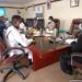Bobi Wine meeting EC boss Justice Byabakama on Tuesday