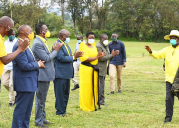 Museveni meeting NRM party leaders from districts of Jinja, Luuka, Mayuge