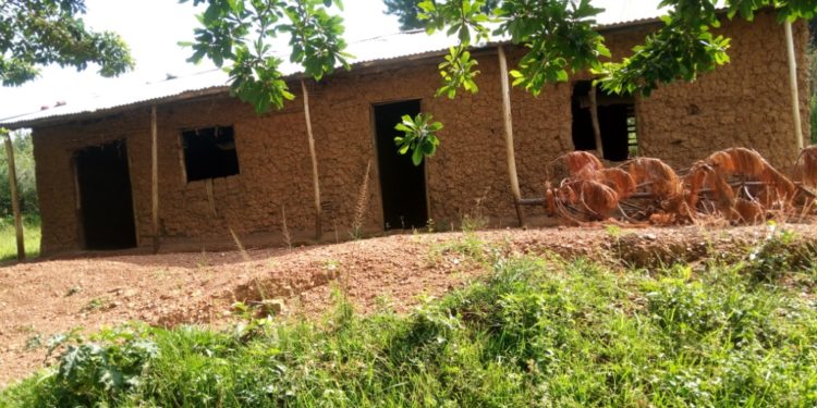 A Nursery classroom block at Kyaburere PS