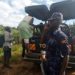 The deceased's body being taken to the mortuary for postmortem