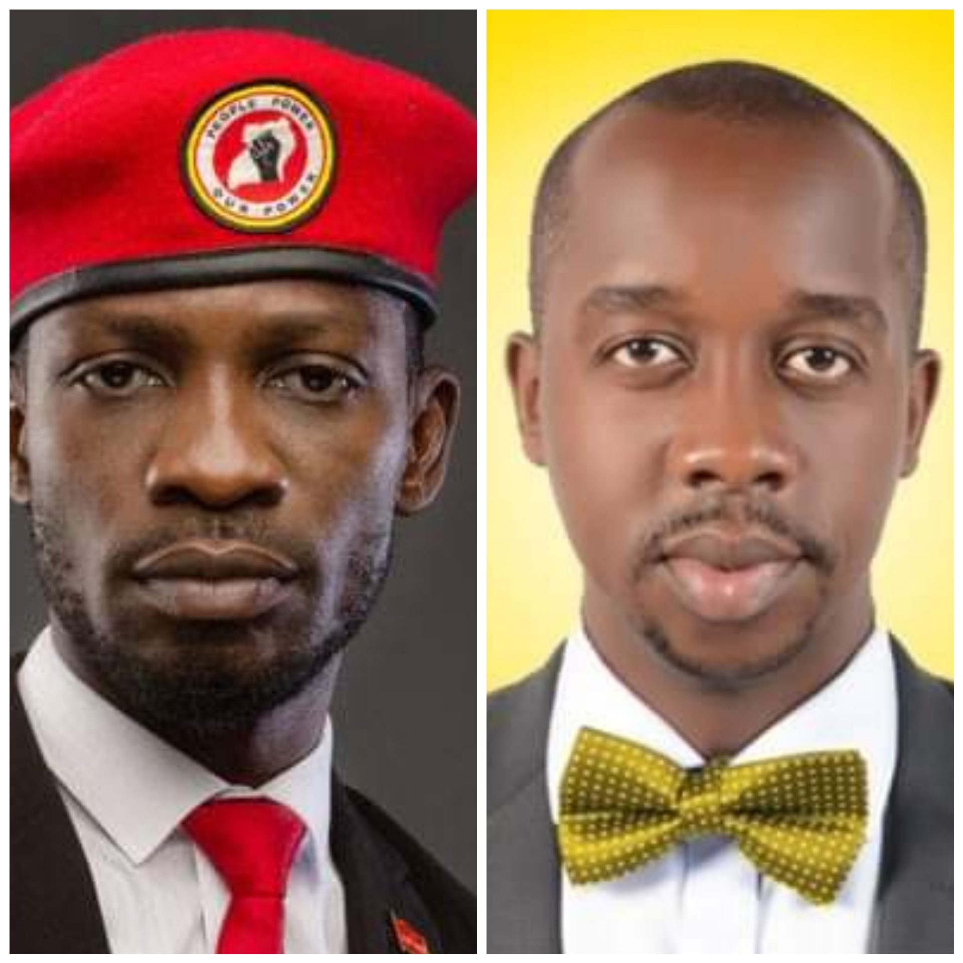 Bobi Wine and Dr Charles Ayume