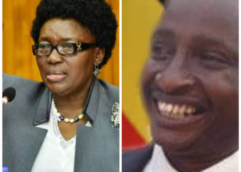 Speaker Kadaga and Moses Karangwa