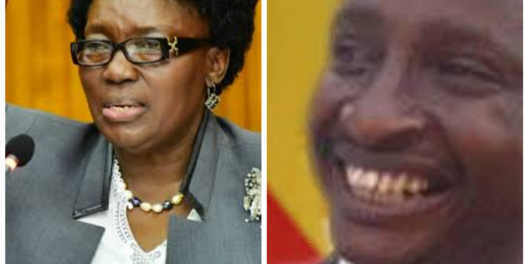 Speaker Kadaga and Moses Karangwa