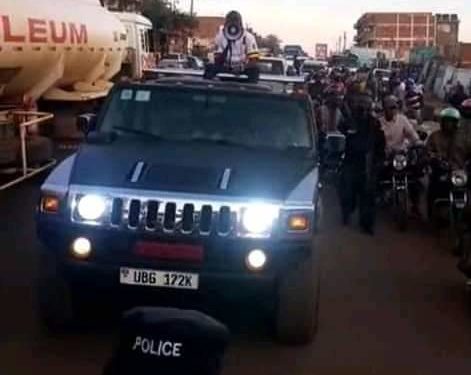 Katumba in his newly acquired Hummer