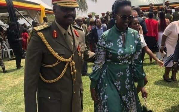 Gen Muhoozi with wife Charlotte Muhoozi