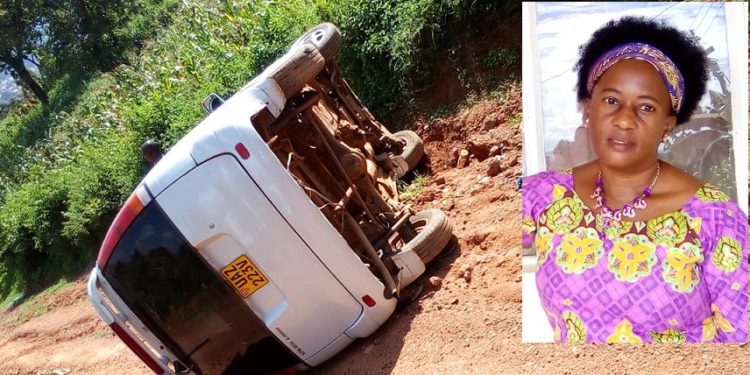 Emmotoka y'omusumba Harriet Senfuka eyafunye akabenje mu Katono