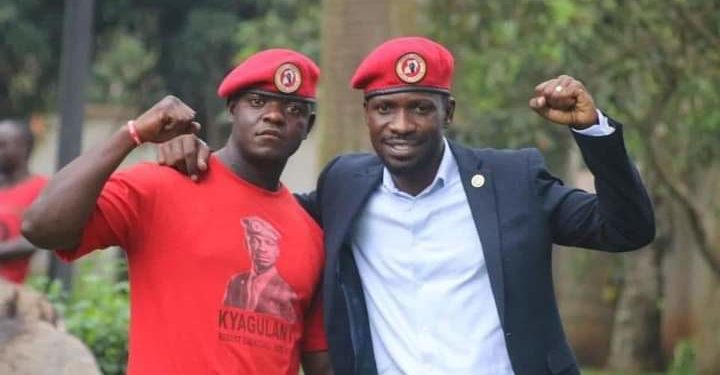 Bobi Wine with the late Frank Ssenteza