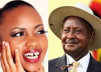 Socialite Sheilah Gashumba and President Museveni