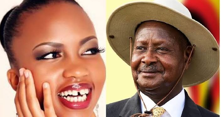 Socialite Sheilah Gashumba and President Museveni