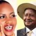 Socialite Sheilah Gashumba and President Museveni