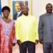 Rebecca Kadaga, President Museveni and Jacob Oulanyah