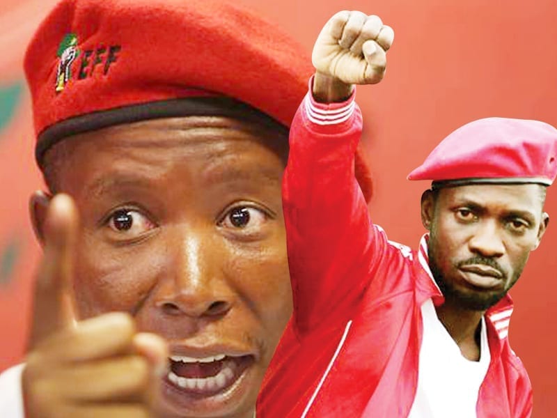 Julius Malema and Bobi Wine