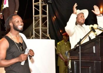 Bebe Cool with President Yoweri Museveni