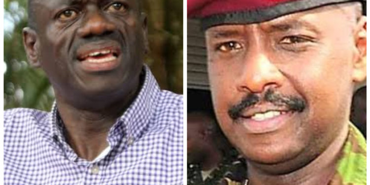 Dr Kizza Besigye and Gen Muhoozi Kainerugaba