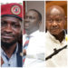 Bobi Wine, NBS TV's Kin Kariisa and President Museveni