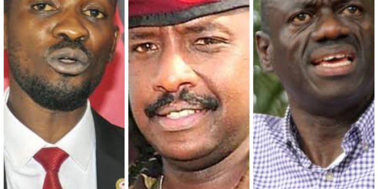 Bobi Wine, Gen Muhoozi and Dr Kizza Besigye