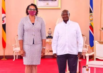 Ambassador Natalie with President Museveni