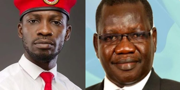 Bobi Wine and Patrick Amuriat