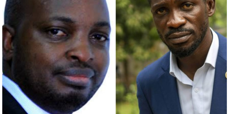 Judiciary Spokesperson Solomon Muyita and Bobi Wine