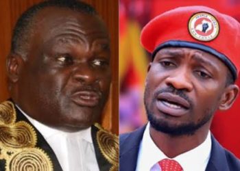 Chief Justice Owiny-Dollo and Bobi Wine