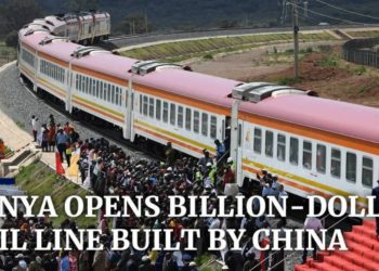 Chinese construction companies are involved in big projects in Kenya,  including the country's modern rail line (FILE PHOTO).