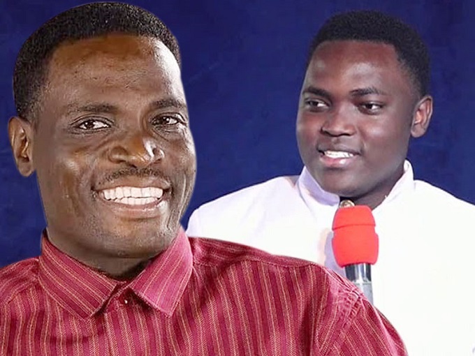 The late Pastor Yiga and son Andrew Jengo