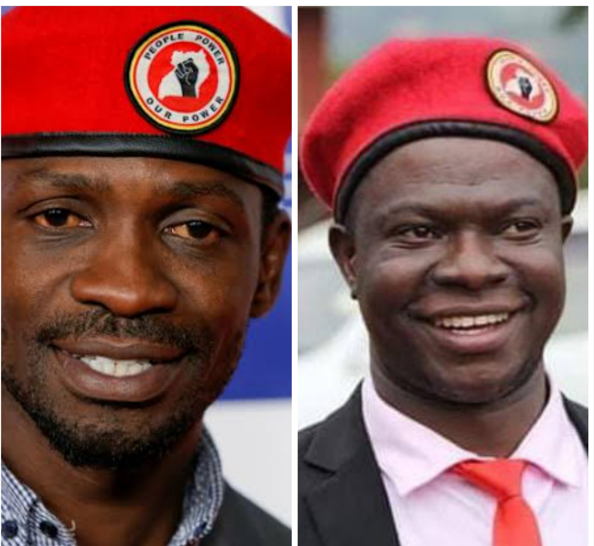 NUP leader Kyagulanyi and Kawempe North MP elect Ssegirinya