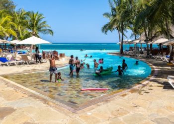 The Swimming Pool overlooking the Indian Ocean