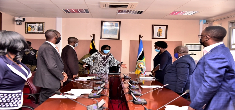 Teachers meeting Speaker Kadaga