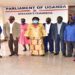 Speaker Kadaga(C) with the sugarcane farmers from Luuka