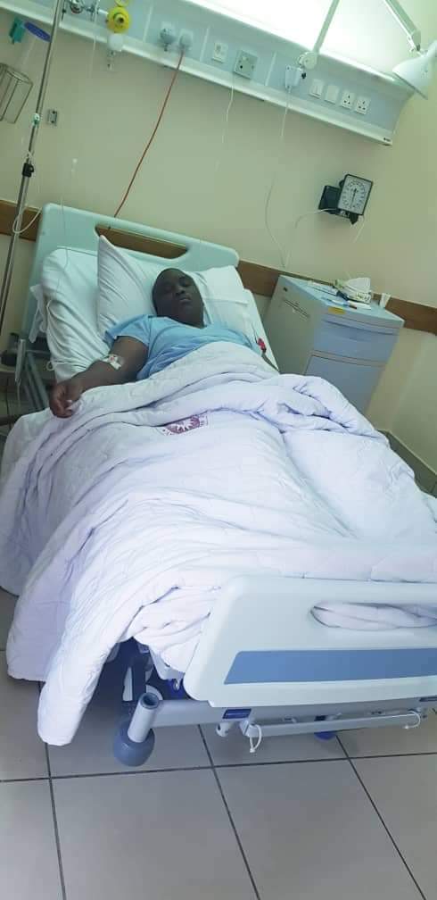 Lukwago at a Nairobi Hospital