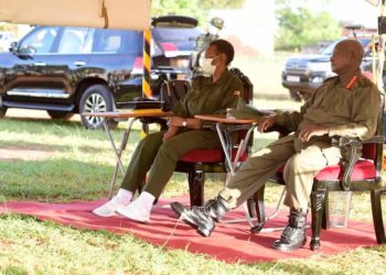 Yoweri Museveni with Janet Museveni