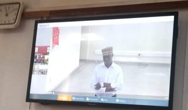 Muhammad Ssegirinya in Court virtually on Thursday