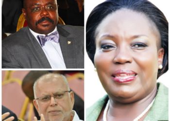 Jacob Oulanyah, Rebecca Kadaga and Sudhir Ruparelia