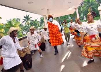 UTB Deputy Chief Executive Offiver, Mr. Bradford Ochieng arrives at Sheraton Kampala Hotel for the POATE 2021 closing ceremony on April 29th. POATE 2021 is the first ever virtual tourism expo in Uganda and the region and has recorded the highest numbers of participants.