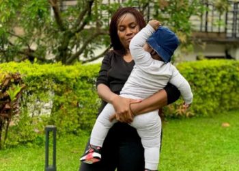 Juliana Kanyomozi and her son Taj