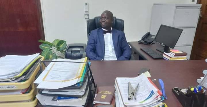 Chris Obore in his office at Parliament