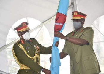 Gen David Muhoozi hands over office to new CDF Gen Wilson Mbadi