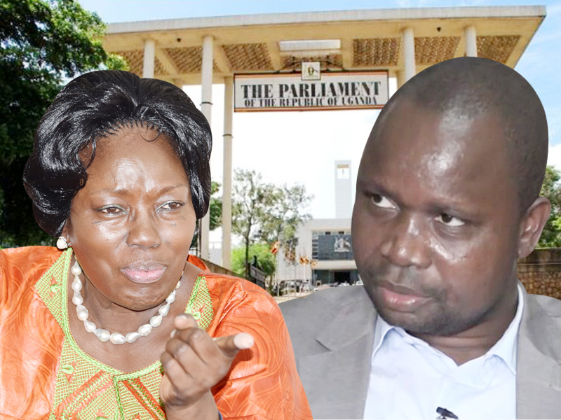 Rebecca Kadaga and Chris Obore