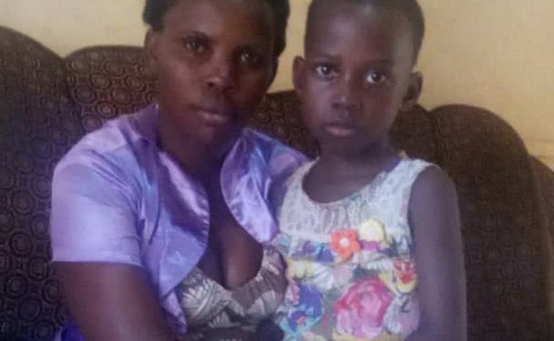 Jovia Namagembe with her child