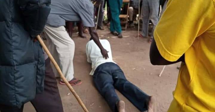 Oluka being punished