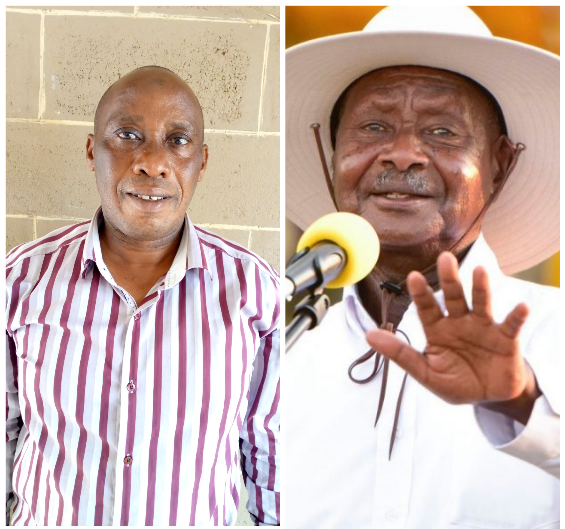 Buvuma Deputy RDC Juma Kigongo and President Museveni