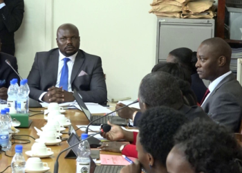 Former COSASE Chairperson Mubarak Munyagwa chairing a meeting