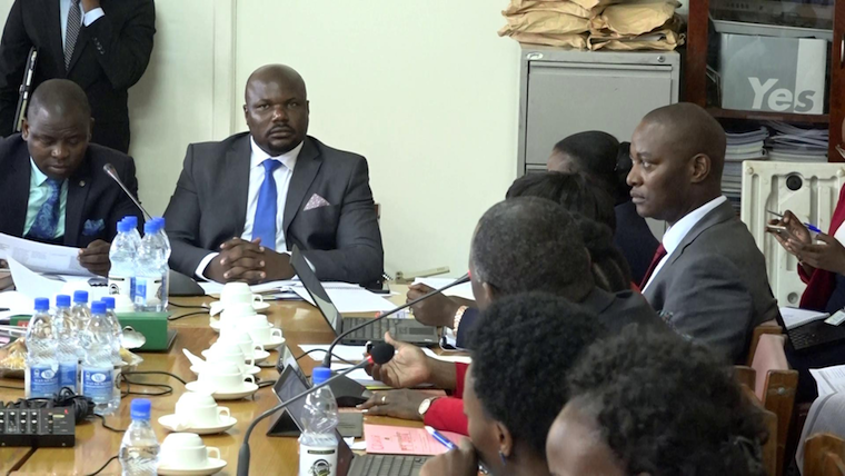 Former COSASE Chairperson Mubarak Munyagwa chairing a meeting