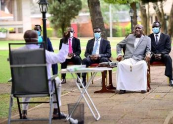 President Yoweri Museveni meets Kabaka Mutebi