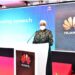Third Deputy Prime Minister Rukia Nakaddama making her speech during the launch of Huawei ICT Competition